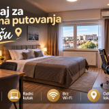 Smeštaj za poslovna putovanja u Nišu – udoban apartman sa radnim kutkom i brzim Wi-Fi internetom